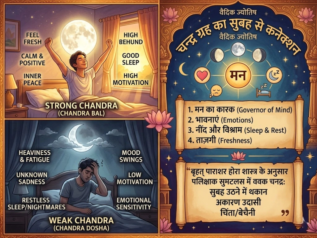 chandra grah ka subah se connection